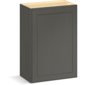 RELIABILT Parkstone II Wall Cabinet, Slate Stained, 21" W, 1 Door, Fully Assembled - 641428 | Lowe's Pro Supply